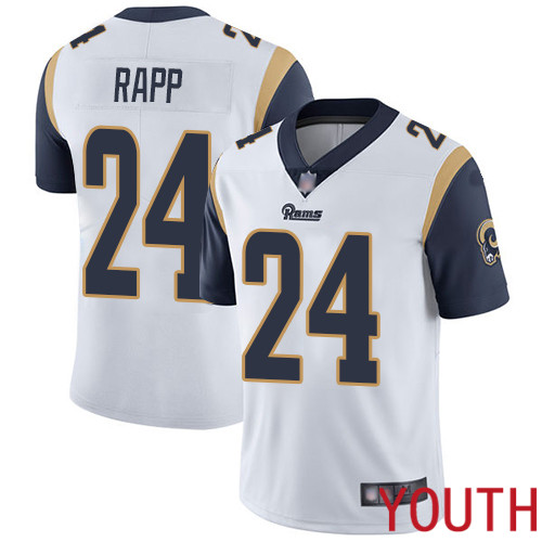 Los Angeles Rams Limited White Youth Taylor Rapp Road Jersey NFL Football #24 Vapor Untouchable